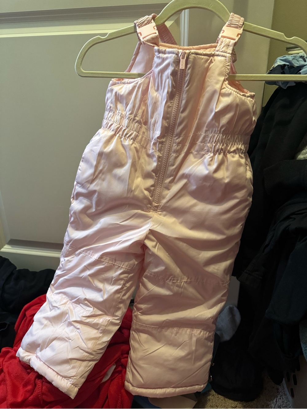 Kids Pink Insulated Snow Bib